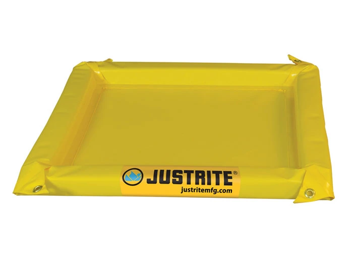 6' x 6' x 2", 44 Gallon Spill Capacity, Maintenance Spill Berm, Yellow - 28422