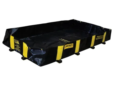 6' x 8' x 12", 355 Gallon Spill Capacity, Drive Over Berm, Rigid-Lock QuickBerm®, Black