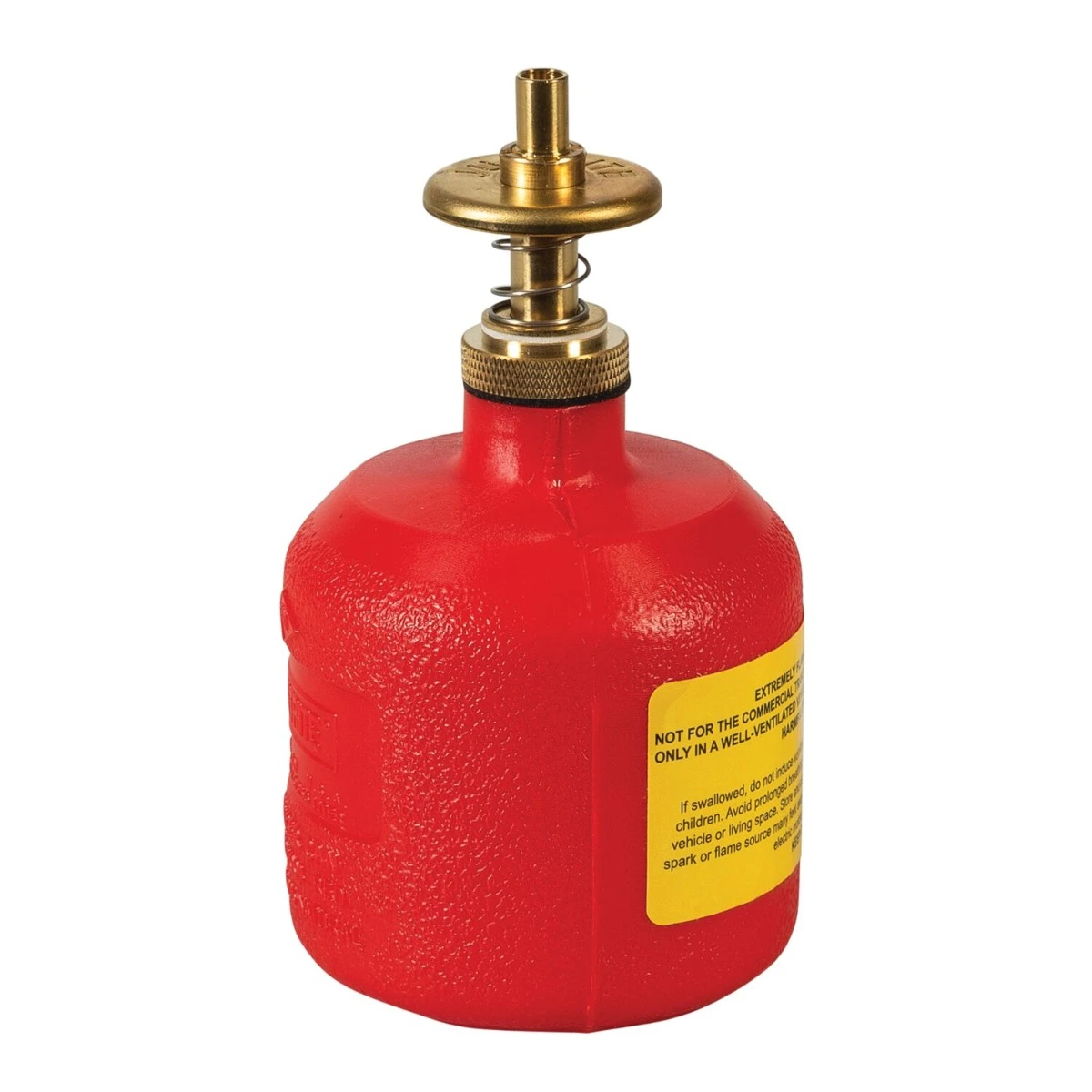 8 Ounce Plastic Dispensing Can, Brass Dispenser Valves, Red - 14004