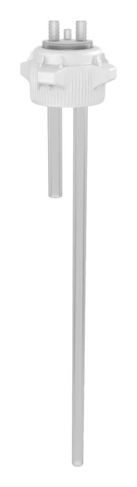 83mm Carboy Cap, Open Top with Adapter, Two 1/2" Molded-in Hose Barbs, 27" Tubing - 12888