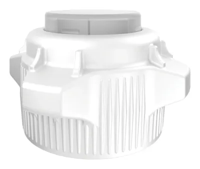 83mm Carboy Cap, Open Top with Closed Adapter, Package of 2