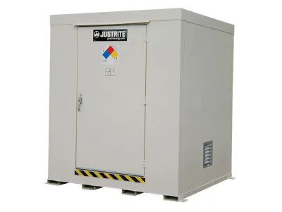 9-drum, Explosion Relief Panels, Non-Combustible Outdoor Safety Locker