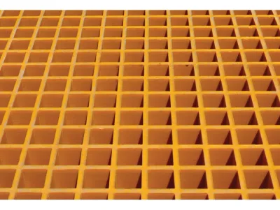 9 drum, Fiberglass Floor Grating with Sump Liner for Outdoor Safety Locker