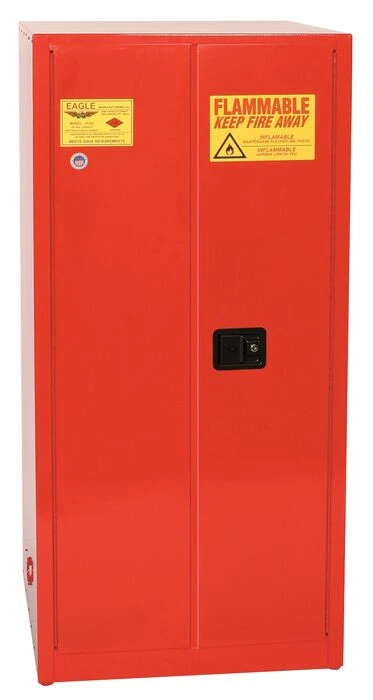 96 Gallon, 5 Shelves, 2 Doors, Manual Close, Paint Safety Cabinet, Red - PI62X