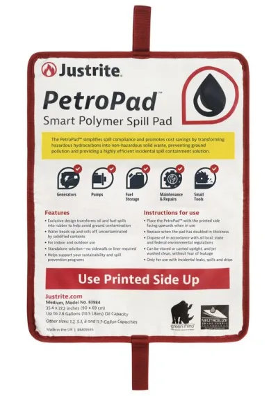 Absorbent Pads PetroPad™ with Smart Polymers, Medium