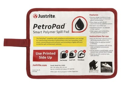 Absorbent Pads PetroPad™ with Smart Polymers, Small