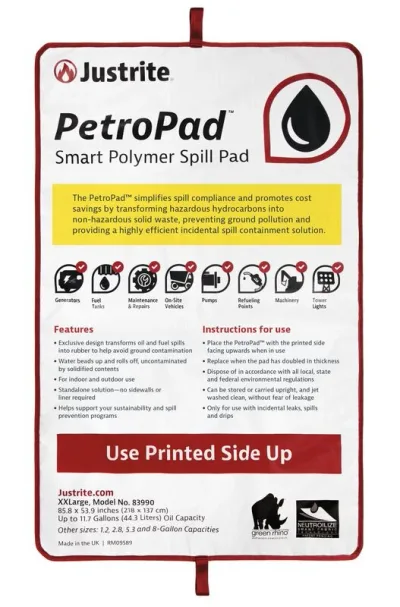 Absorbent Pads PetroPad™ with Smart Polymers, XX-Large