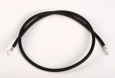 Antistatic Insulated Wire for Bonding/Grounding, with Dual 1/4-IN Terminals, 3 feet.