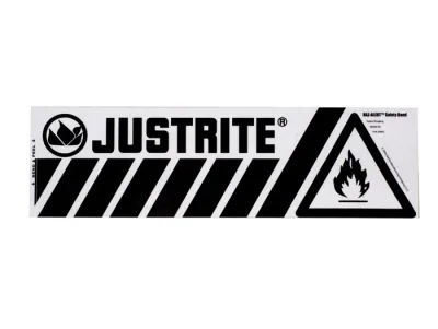 Bottom Flammable Band Label for Safety Cabinets, Small, Haz-Alert™