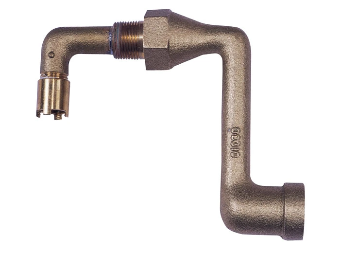 Brass drum Siphon Adapter No. 08311 for Draining 30 and 55 Gallon Drums