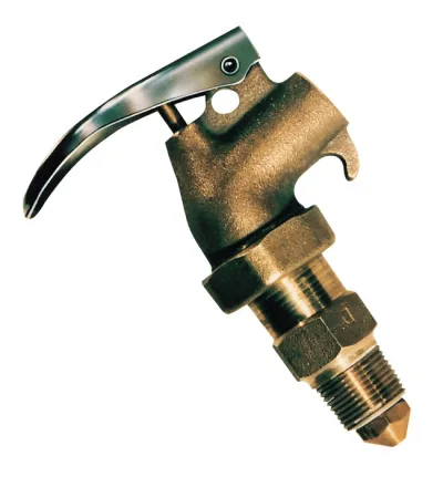 Brass Safety drum Faucet, Internal Flame Arrester, Adjustable, 3/4" Bung