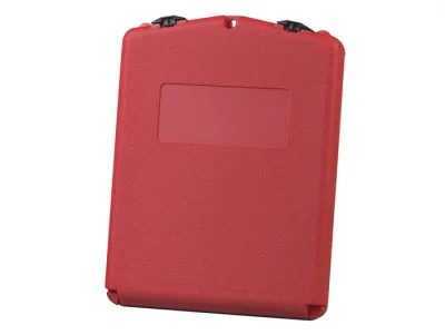 Document Storage Box for SDS, Medium-sized, Lockable Front, Single Pack, Plastic, Red - S23304