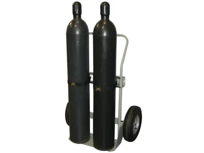 Double Cylinder Hand Truck, 16" Pneumatic Wheels