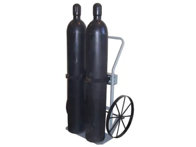 Double Cylinder Hand Truck, 20" Steel Wheels