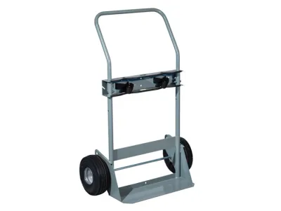 Double Cylinder Hand Truck, Flat-Free Wheels