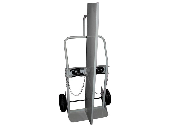 Double Cylinder Hand Truck with Firewall, 10.5" Pneumatic Wheels - 35042