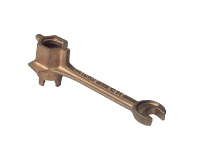 drum Bung Wrench fits many 2-In or 3/4-IN bung, brass alloy