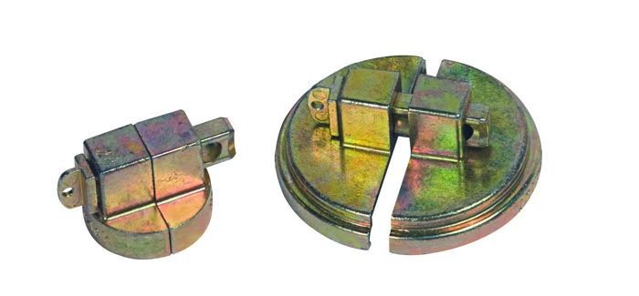 drum Lock Set for Steel Drums, 1 set fits 2-In bung, 1 set fits 3/4-IN bung, 2 lock bars. Padlocks not included.