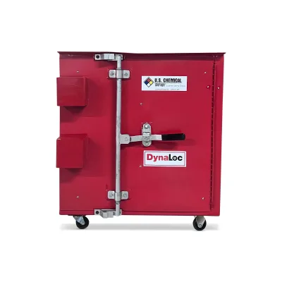 DynaLoc Type 2 Indoor Explosive Storage Magazine, with Casters, Red - EL451
