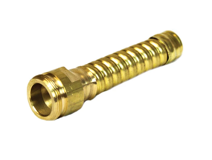 Flexible Hose Extension for drum faucet, 3-1/4" long, brass