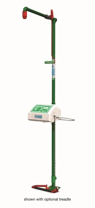 Floor Mount, Closed ABS Bowl, Hughes Combination Shower, Galvanized Pipe, Bottom Inlet - 18G45G