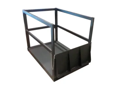 Gas Cylinder Pallet, 14 Cylinder Capacity, with Ramp, Steel