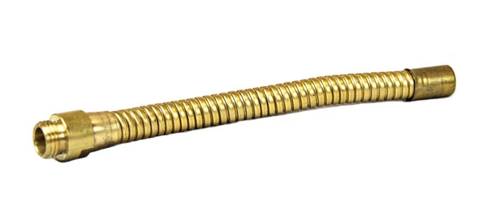 Hose Extension for lab faucet, 6-In, brass