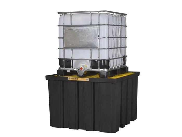 IBC Indoor Pallet, with Forklift Pockets, EcoPolyBlend™, Black - 28674