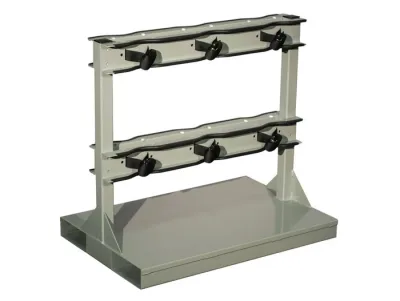 Individually Secured Gas Cylinder Pallet, 6 Cylinder Capacity, Steel