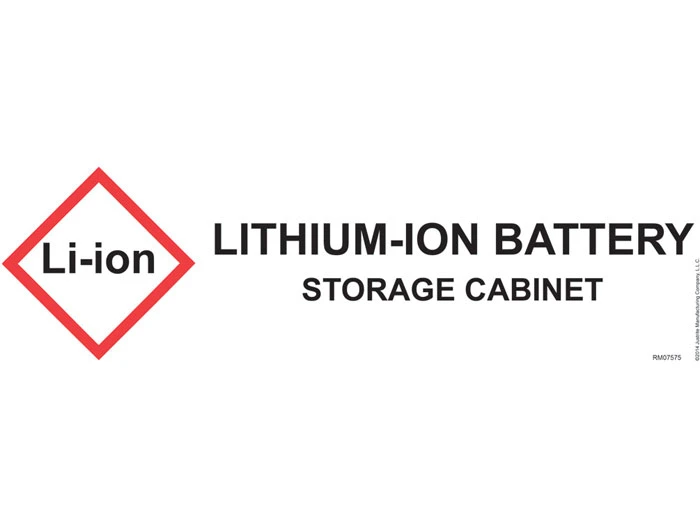 Lithium Ion Battery Storage Application Label - 29018