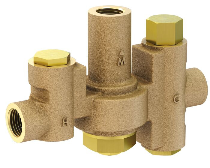 Low Capacity Thermostatic Mixing Valve for Hughes Individual Eye/Face Wash Stations - TMVEF-AC