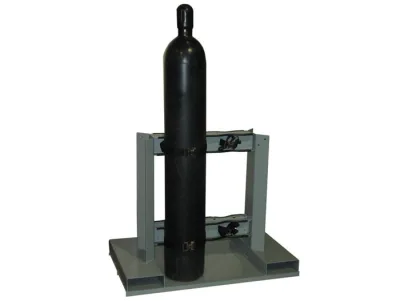 Low Profile Gas Cylinder Pallet, 4 Cylinder Capacity, Steel