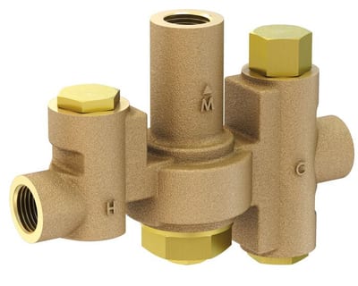 Mid Capacity Thermostatic Mixing Valve for Individual Eye/Face Wash Stations - TMVS-AC