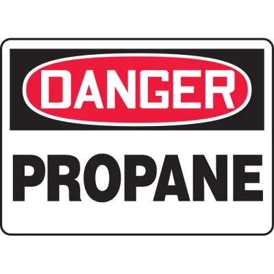 OSHA Danger Safety Sign: Propane, 10” x 14” - MCHL206VA