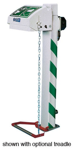 Pedestal Mount, Closed ABS Bowl, Hughes Eye/Face Wash, Freeze Protected, Galvanized Pipe, 120V C1D2 - H45GP-1H