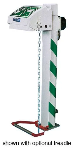Pedestal Mount, Closed ABS Bowl, Hughes Eye/Face Wash, Freeze Protected, Galvanized Pipe, 120V C1D2 - H45GP-1H