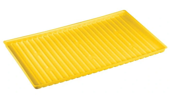 Polyethylene Shelf Tray for 22 Gallon Undercounter, 23 Gallon Under Fume Hood Safety Cabinet, Yellow - 29052