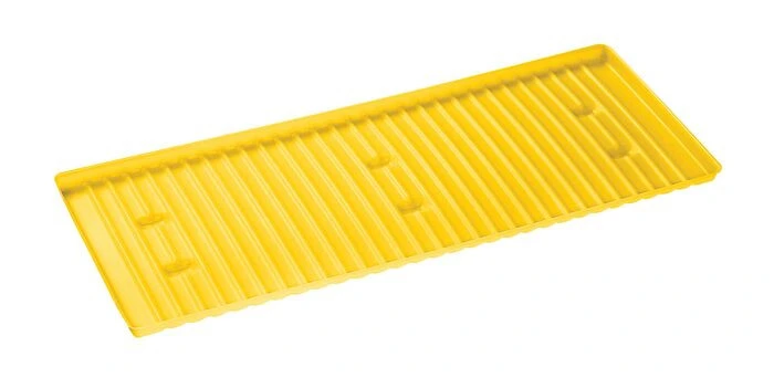 Polyethylene Sump Shelf Tray for 30, 40 and 45 Gallon Safety Cabinet, Yellow - 29053
