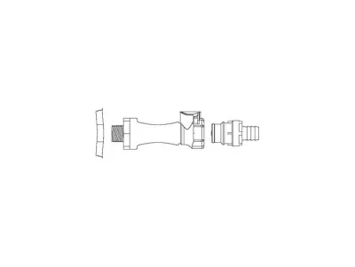 Polypropylene Fitting Disconnect Assembly with EPDM for 3/8-IN ID Tube, Installed