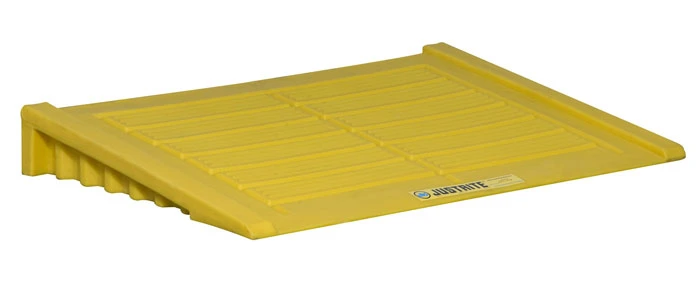 Ramp for 2 drum and larger EcoPolyBlend Accumulation Center, polyethylene, Yellow - #28650
