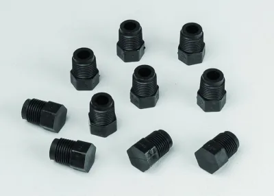 Replacement 1/8" MNPT Black Fitting with Hose Barb Plug, for VaporTrap™, 10-Pack