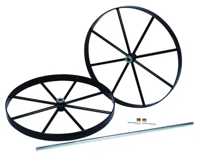 Replacement 20" Steel Wheels and Axle Set for Double Cylinder Hand Trucks