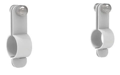 Replacement Brackets for Universal Pictogram Signs on Outdoor Showers w/o Insulation, 2-Pack - SIGN-BRAC