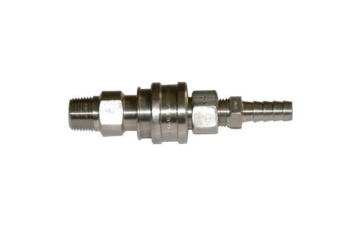 Replacement Stainless Steel Fitting Disconnect Assembly with PTFE for 3/8-IN ID Tube for 12014, Non-Installed - 12010