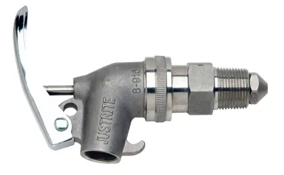 Safety drum Faucet, Stainless Steel, Internal Flame Arrester, Adjustable, 3/4" Bung