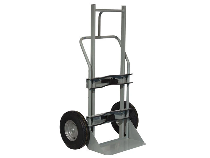 Single Cryogenic Cylinder Hand Truck, 10" Flat-Free Wheels - 35012