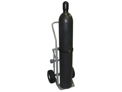 Single Cylinder Hand Truck, 10.5" Pneumatic Wheels, Rear Casters