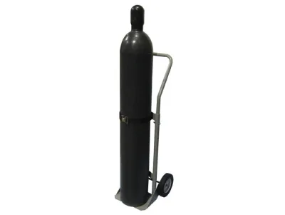 Single Cylinder Hand Truck, 8" Semi-Pneumatic Wheels