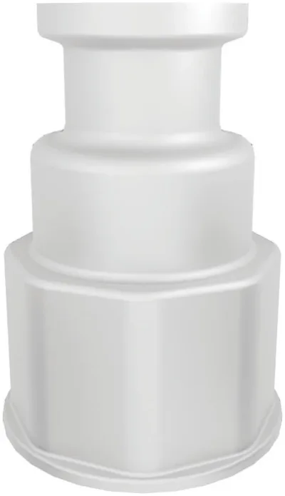 Spigot Fitting, 1-1/8" Thread with 3/4" Sanitary Connect
