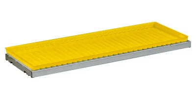 SpillSlope® Steel Shelf with Yellow Polyethylene Tray for 17, 30, 45 Gallon Safety Cabinet